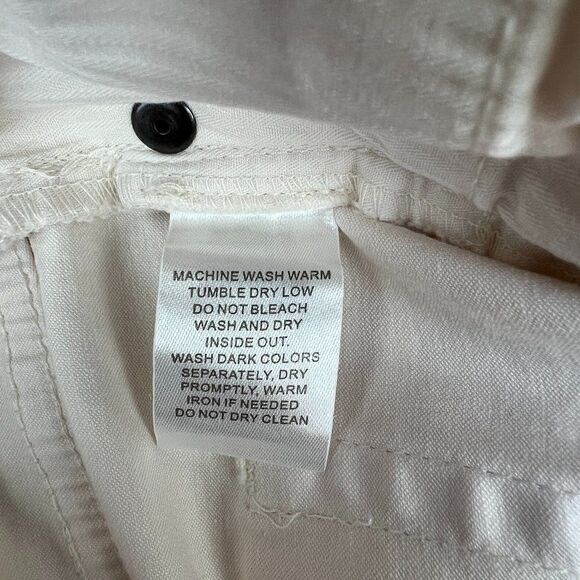 New Johnnie-O Sawyer Men US 36x32 Stone White Jeans Slim Fit Six-Pocket Casual - Picture 11 of 12